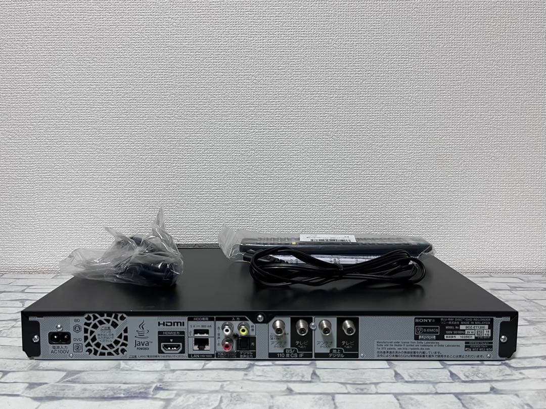 1TB 3番組録画 ソニー　ブルーレイレコーダー　BDZ-ET1200