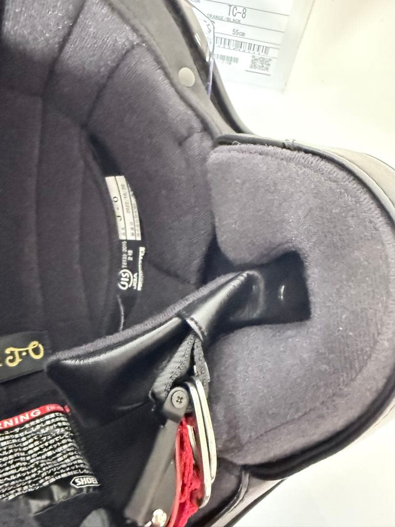 SHOEI J•O キャブレター マットブラック／オレンジ Sサイズ