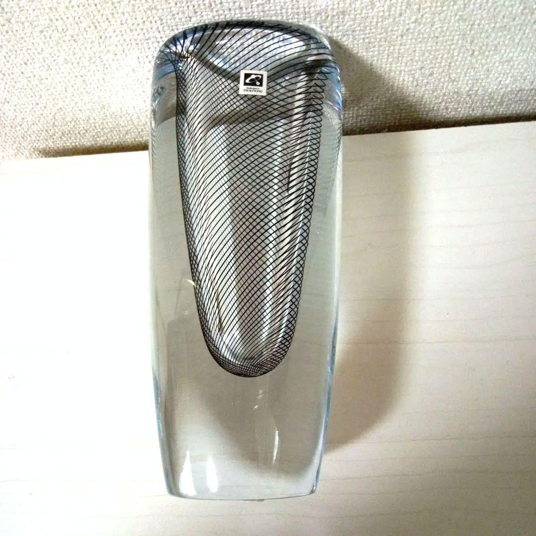 月夜野工房　クリスタルガラス花瓶　フラワーベース　希少