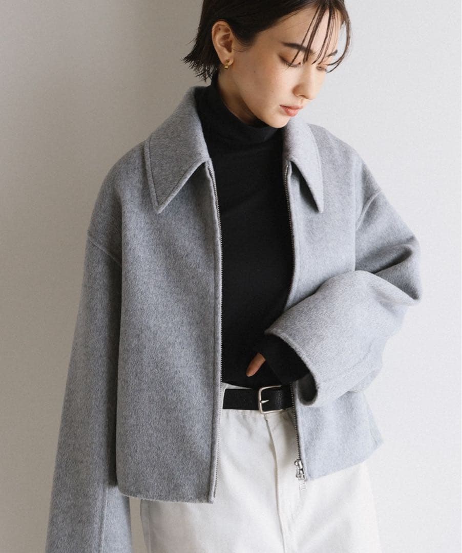 evernavy リバージップショートコート