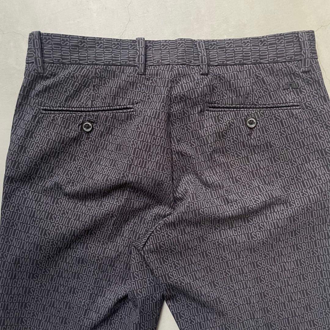 J.LINDEBERG ジェイリンドバーグ ロゴ総柄ロングパンツメンズ30/30