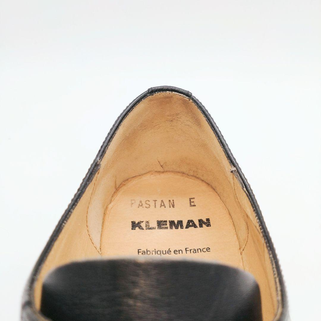 KLEMAN PASTAN ブラック プレーントゥ 41　020