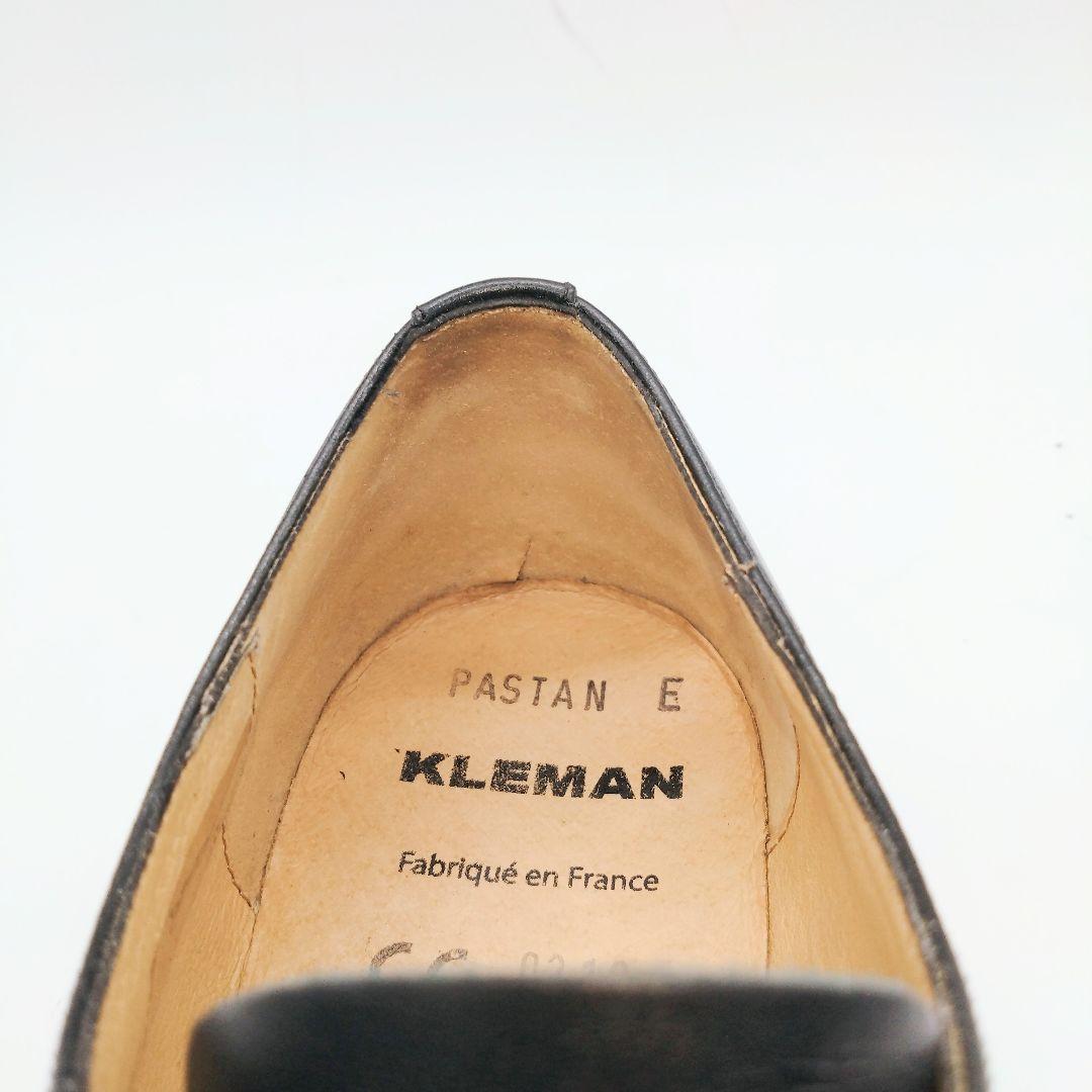 KLEMAN PASTAN ブラック プレーントゥ 41　020