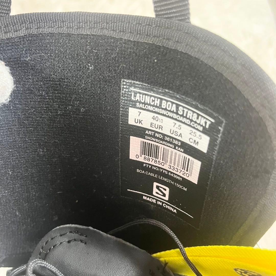 SALOMON LAUNCH BOA STR8JKT スノボシューズ 25.5