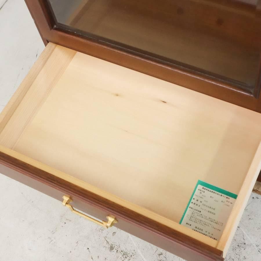 マルニ木工 地中海 キュリオケース64 ガラス製陳列棚 ガラスケース 168cm