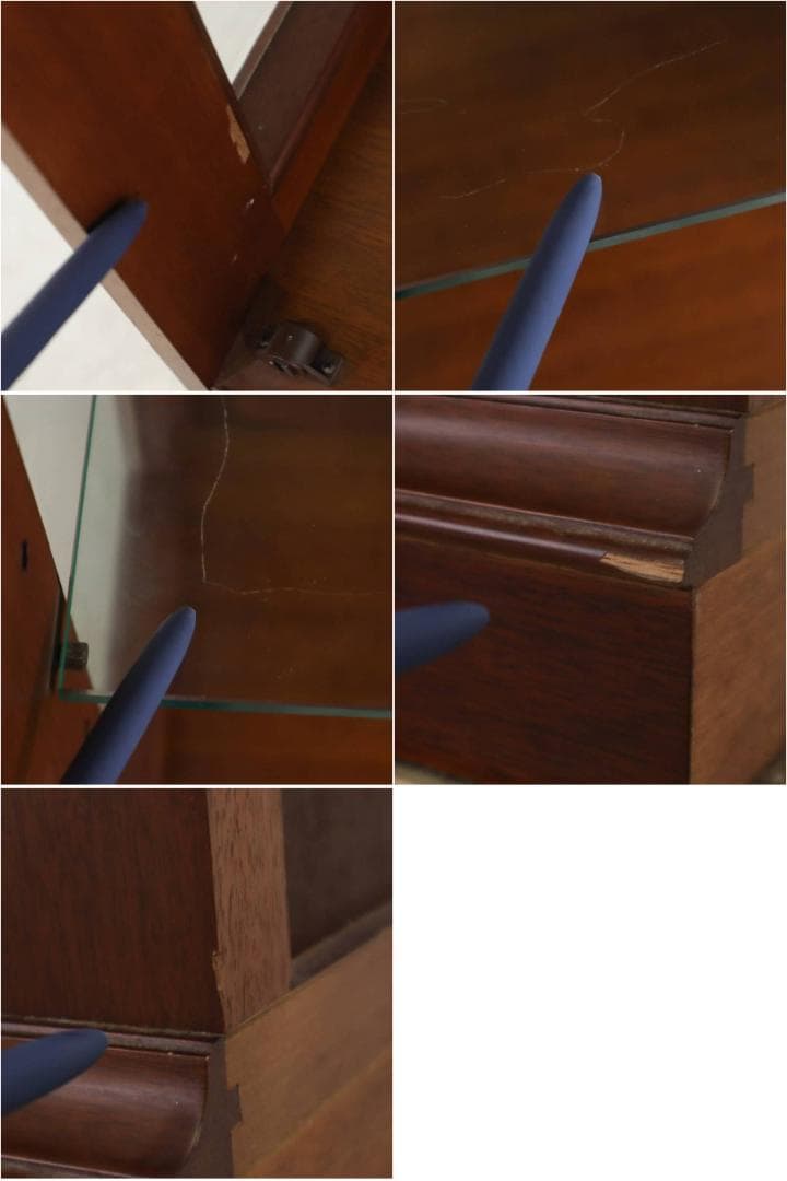 マルニ木工 地中海 キュリオケース64 ガラス製陳列棚 ガラスケース 168cm