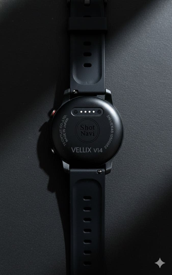 Shot Navi VELLIX V14ブラックGPSゴルフウォッチ 最新