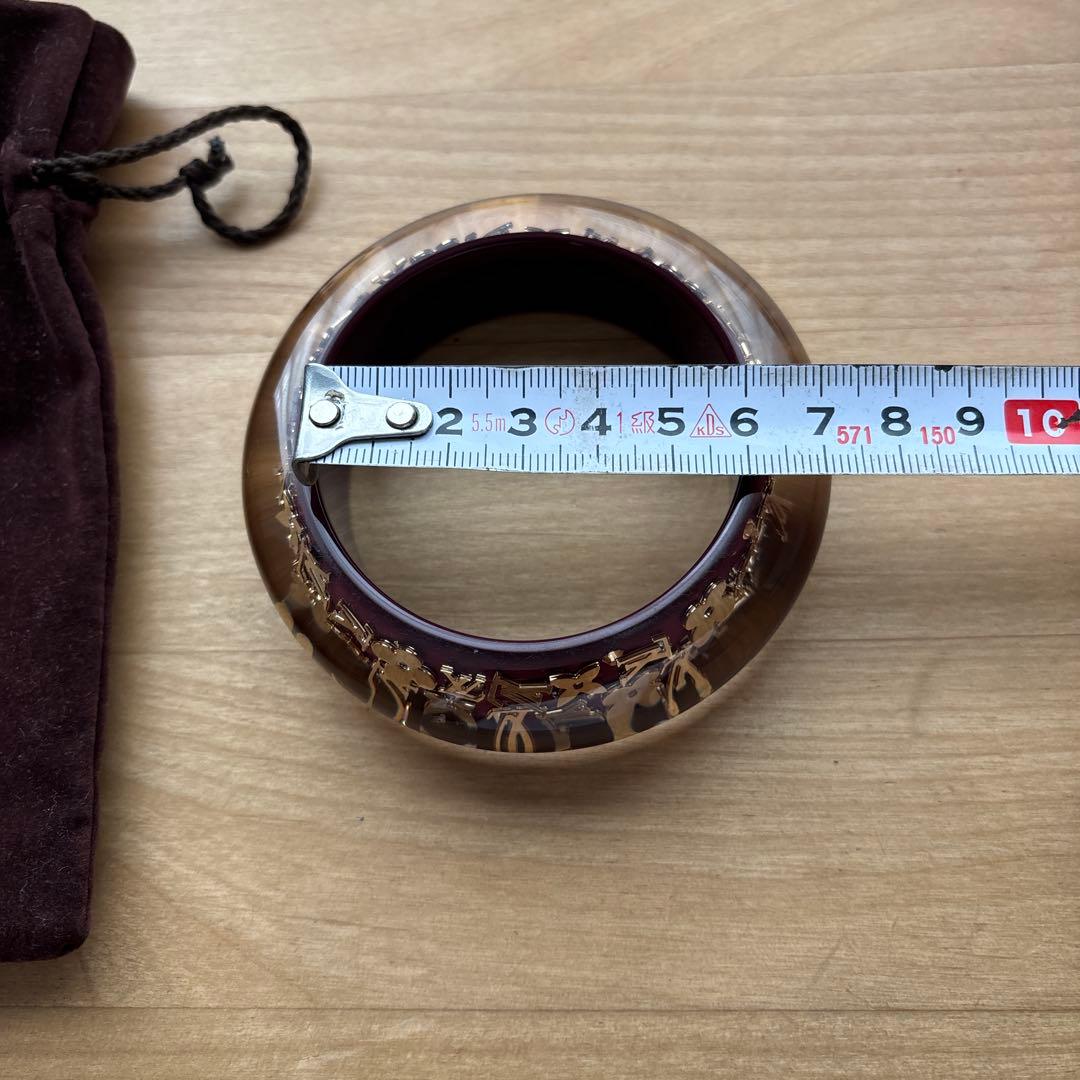 Louis Vuitton 赤茶色バングル