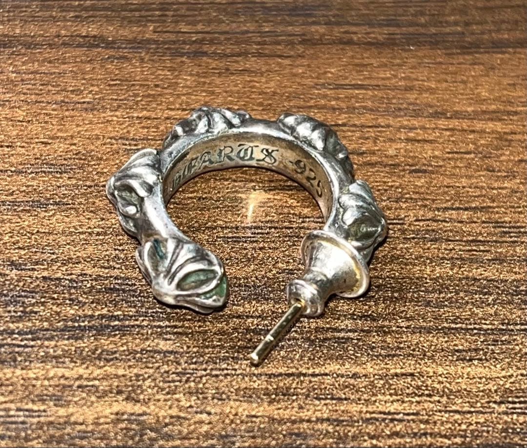 【最終値下げ】クロムハーツ シルバー925 フープ型ピアス 片耳用