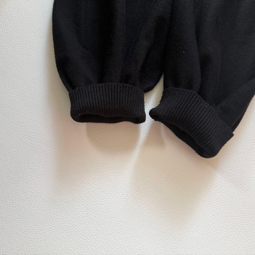 9.4万円✨ドゥロワー　16Gリブニットロングワンピース　バルーンスリーブ　黒