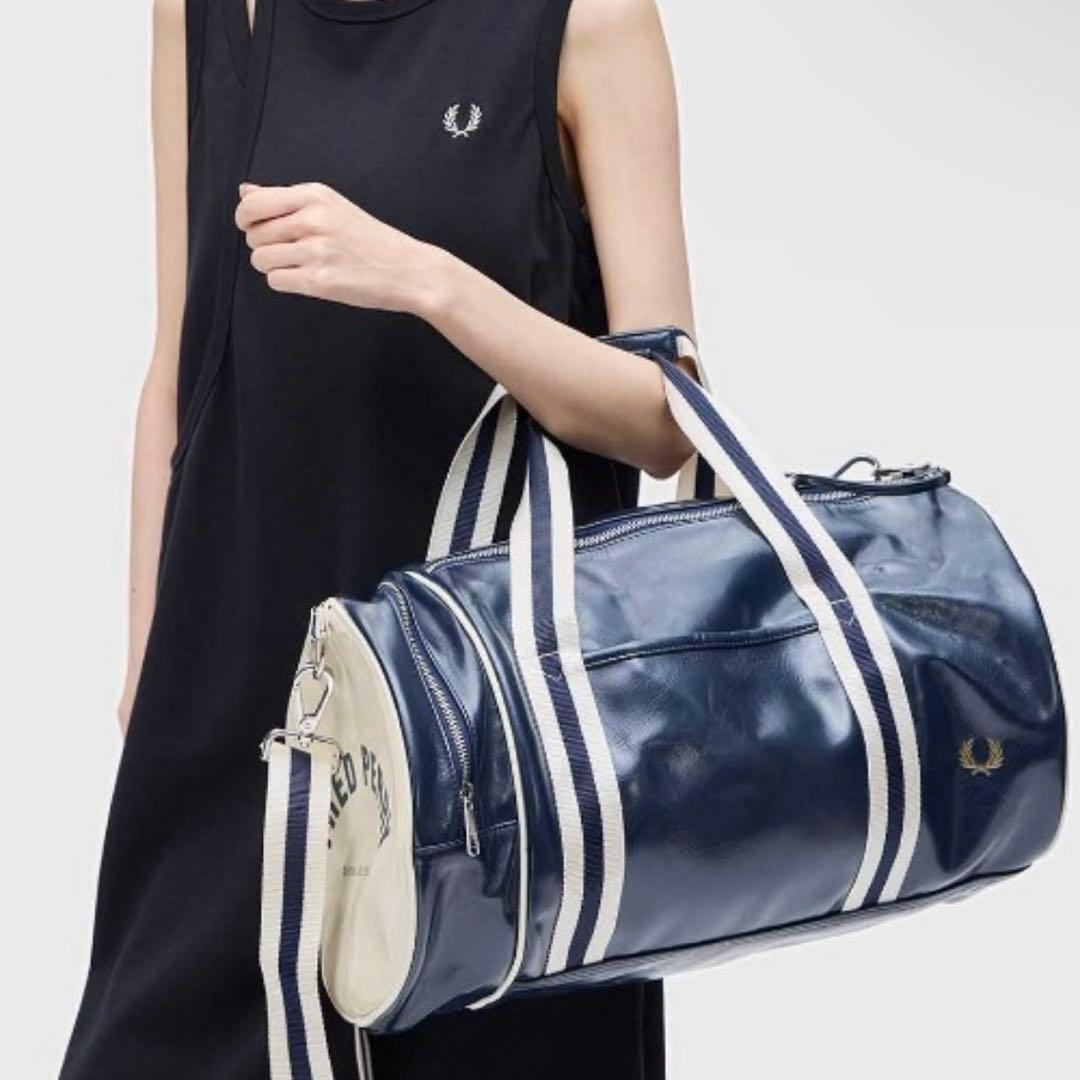 【今季完売品】フレッドペリー　ボストンバック　ドラムバッグ