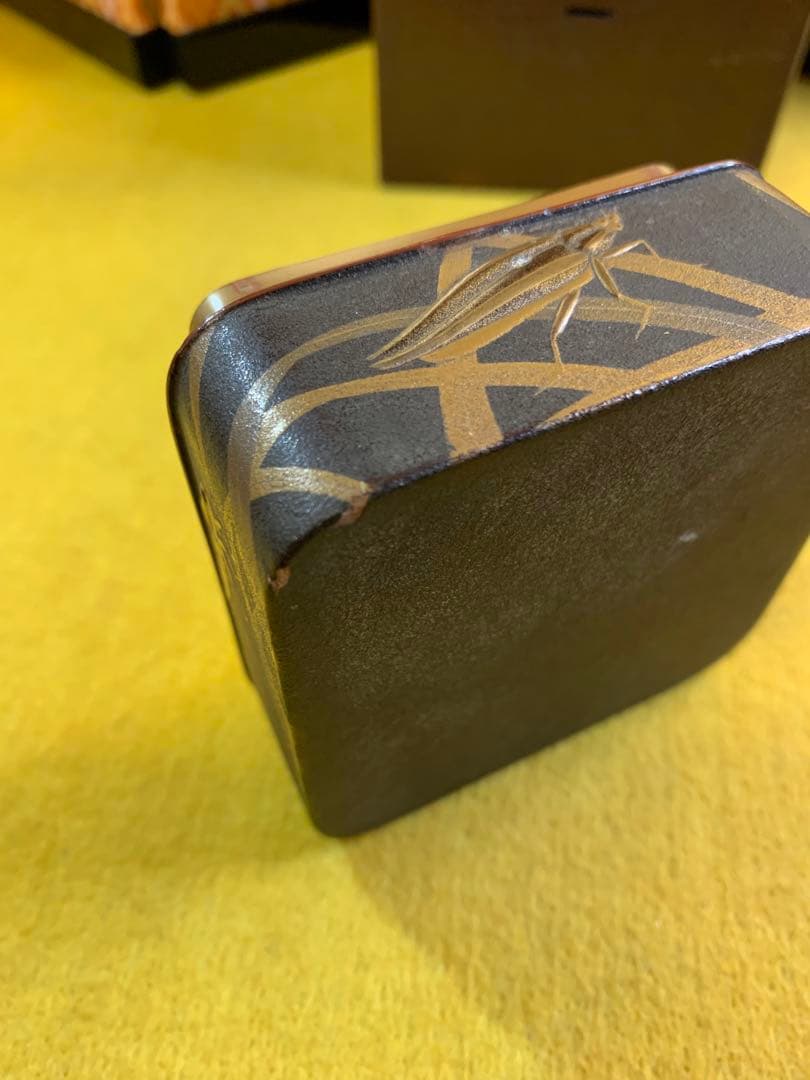 古民家 明治 江戸時代 時代 螺鈿細工 研出し 蒔絵 時代物漆器 古美術 木箱入