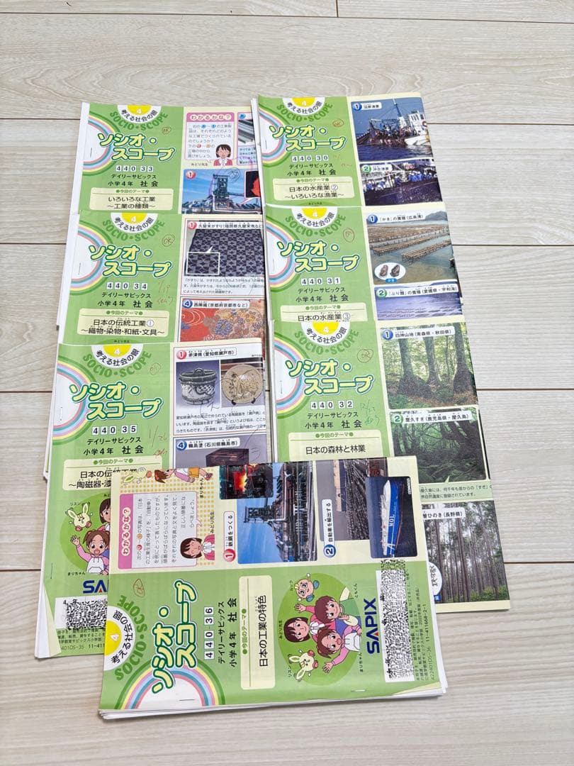 SAPIX 4年 社会　デイリー&春期＆夏期＆冬期セット