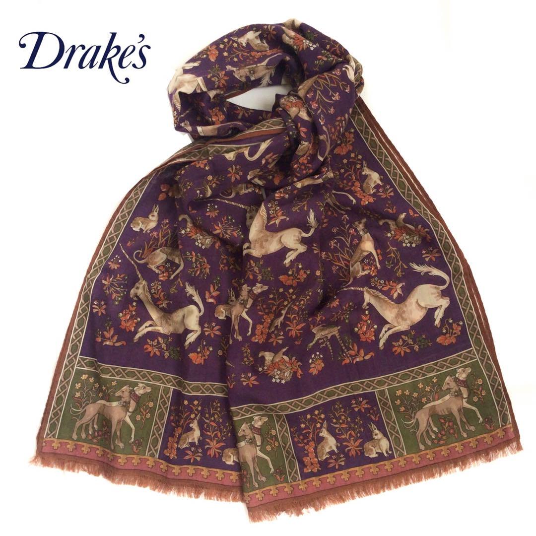 【入手困難❕️】Drake's スカーフ ユニコーン&アニマルズ❁アナトミカ