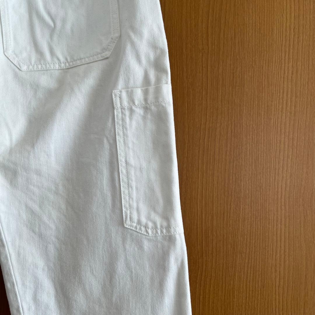 【THE ROW】ホワイトデニムワイドレッグパンツ