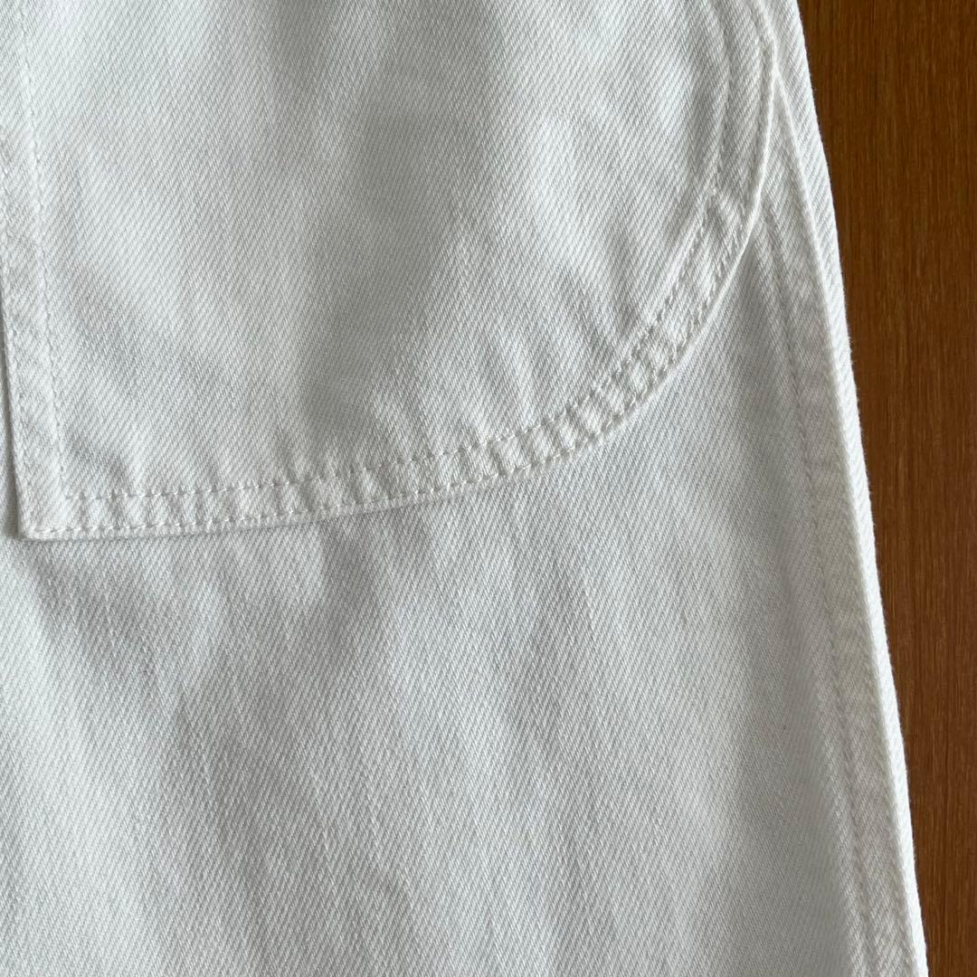 【THE ROW】ホワイトデニムワイドレッグパンツ