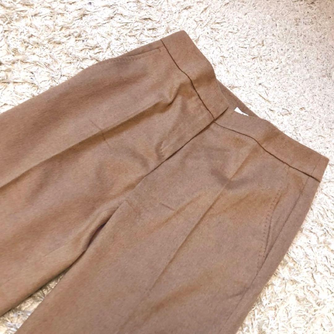 未使用級✨マックスマーラ　キャメル　センタープレスパンツ