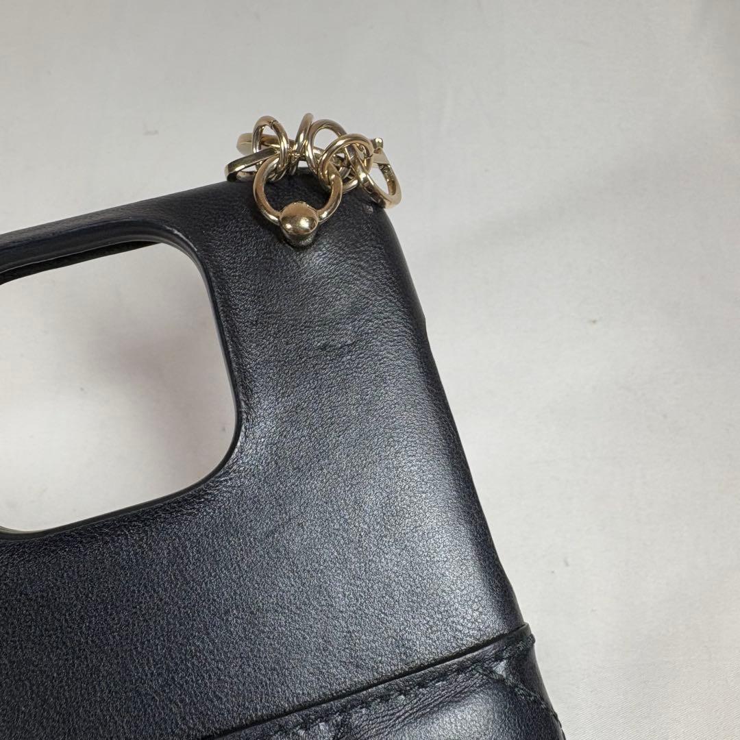 高級✨Dior カナージュ ラムスキン iPhone16pro用ケース ブラック