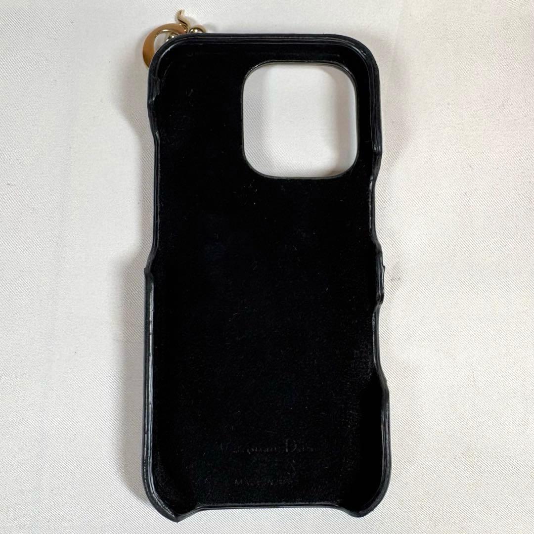 高級✨Dior カナージュ ラムスキン iPhone16pro用ケース ブラック