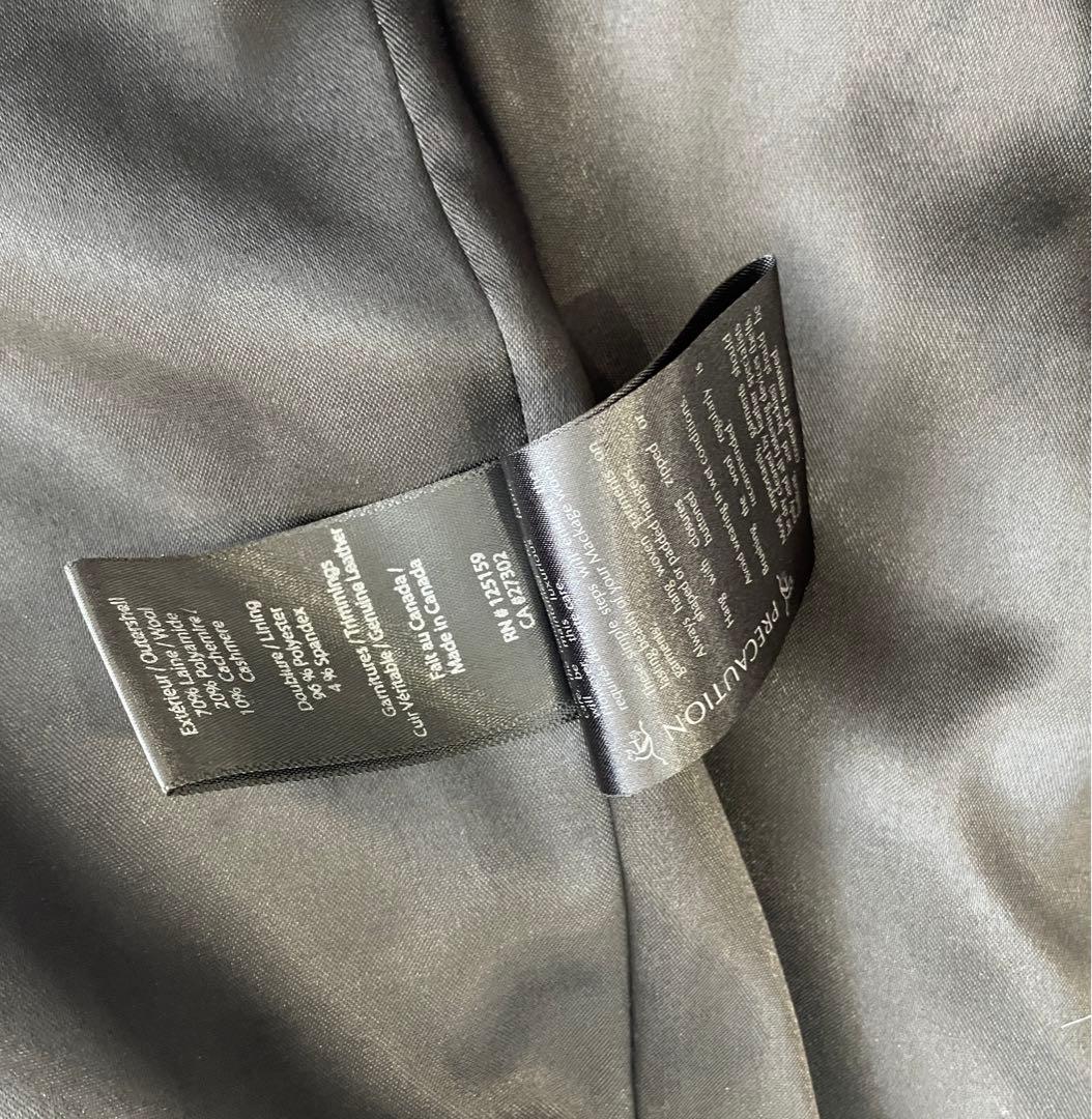 Mackageマッカージュブラック カシミア混ウールコート(xs)ベルト付