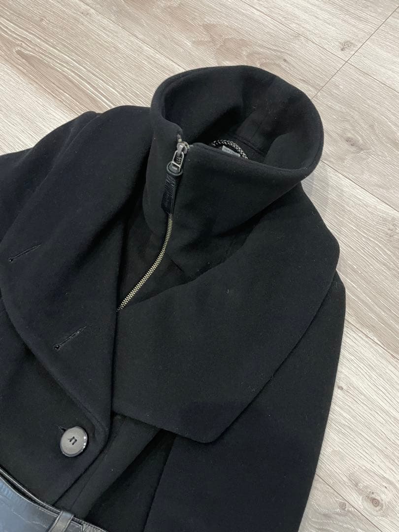 Mackageマッカージュブラック カシミア混ウールコート(xs)ベルト付