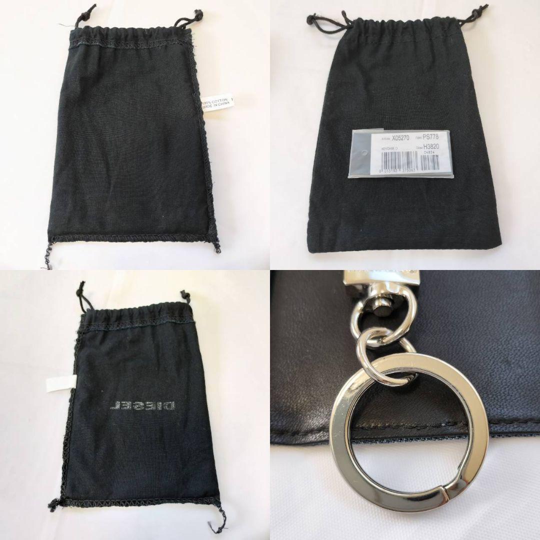 美品 diesel ディーゼル インダストリ デニム キーケース 6連 メンズ