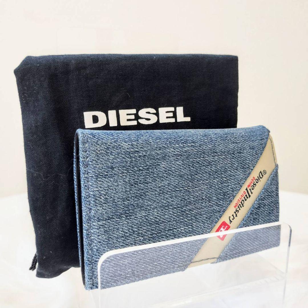 美品 diesel ディーゼル インダストリ デニム キーケース 6連 メンズ