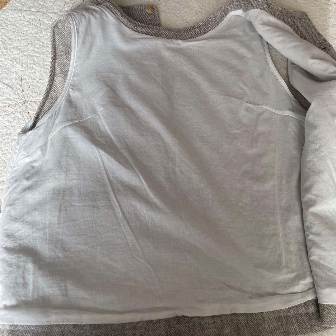 ベリースタイル Joie de Vivreウールリネンヘリンボーンベスト