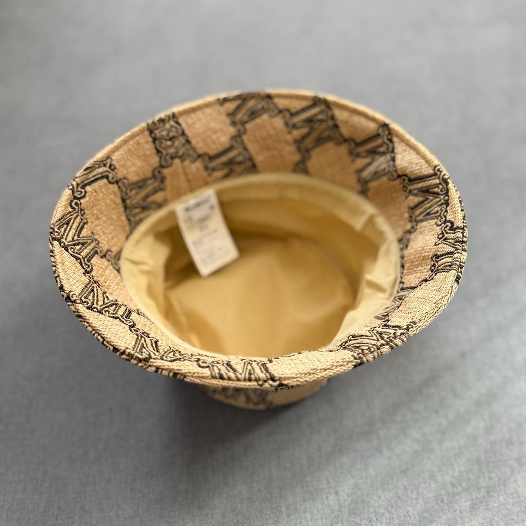 Max Mara Marat ジャカード ラフィアエフェクト バケットハット
