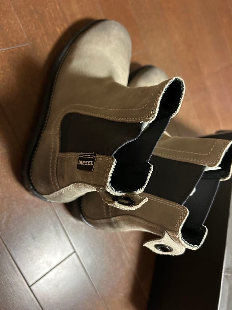[えいまたさん専用[美品ディーゼル DIESEL ダート加工サイドゴアブーツ