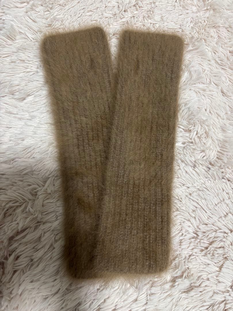 Deuxieme Classe Fluffy Arm Warmer ベージュ