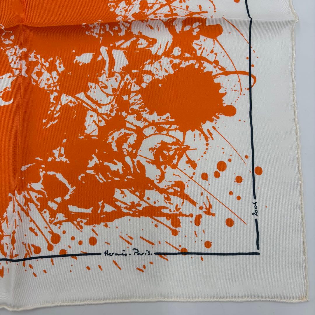 エルメス プチカレ ガウロッシュ 思いがけない馬 シルク ミニスカーフ