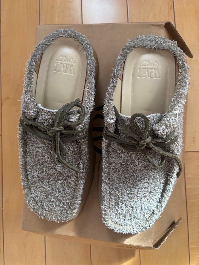 Clarks ZARA レザーミュール クロッグサンダル　26cm UK6