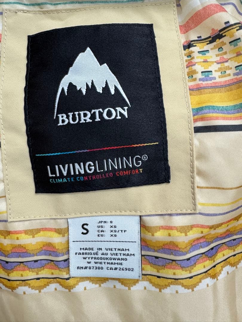 バートン　ベージュファー付きジャケット　サイズs