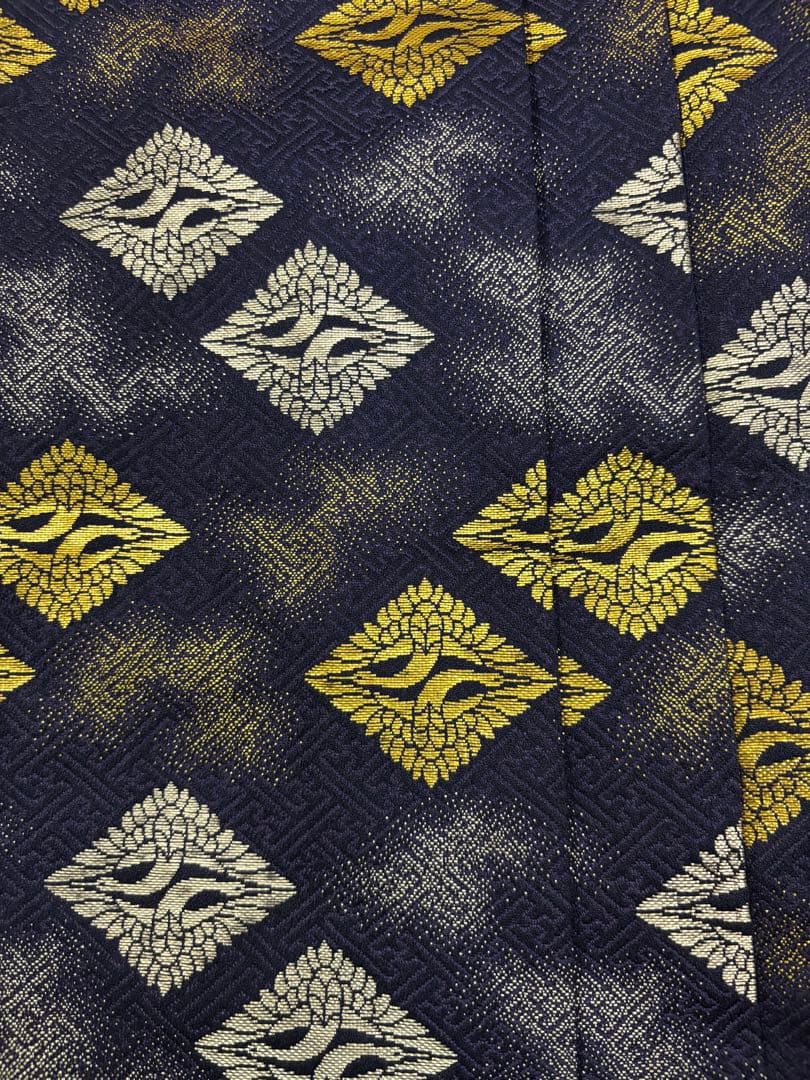 七五三　5歳男の子　着物・袴セット　明るい紺色　ブルーグレー　鷹　鼓