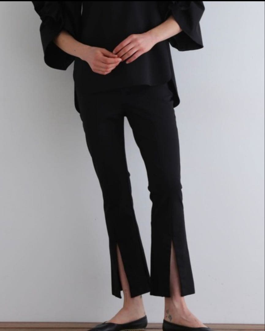 LE PHILル フィルパンツ ハイストレッチフロントスリットパンツ