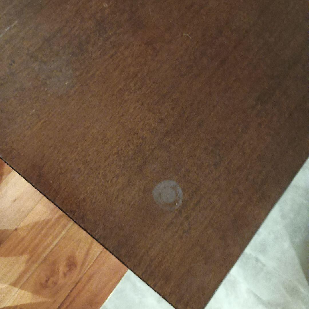 奥行き浅め！ブラウン木製仕事机デスク