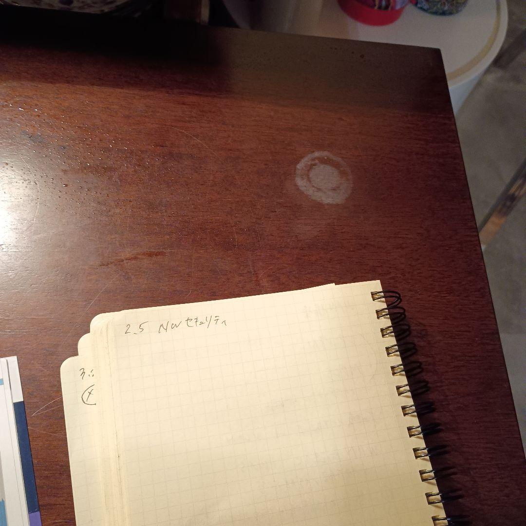 奥行き浅め！ブラウン木製仕事机デスク