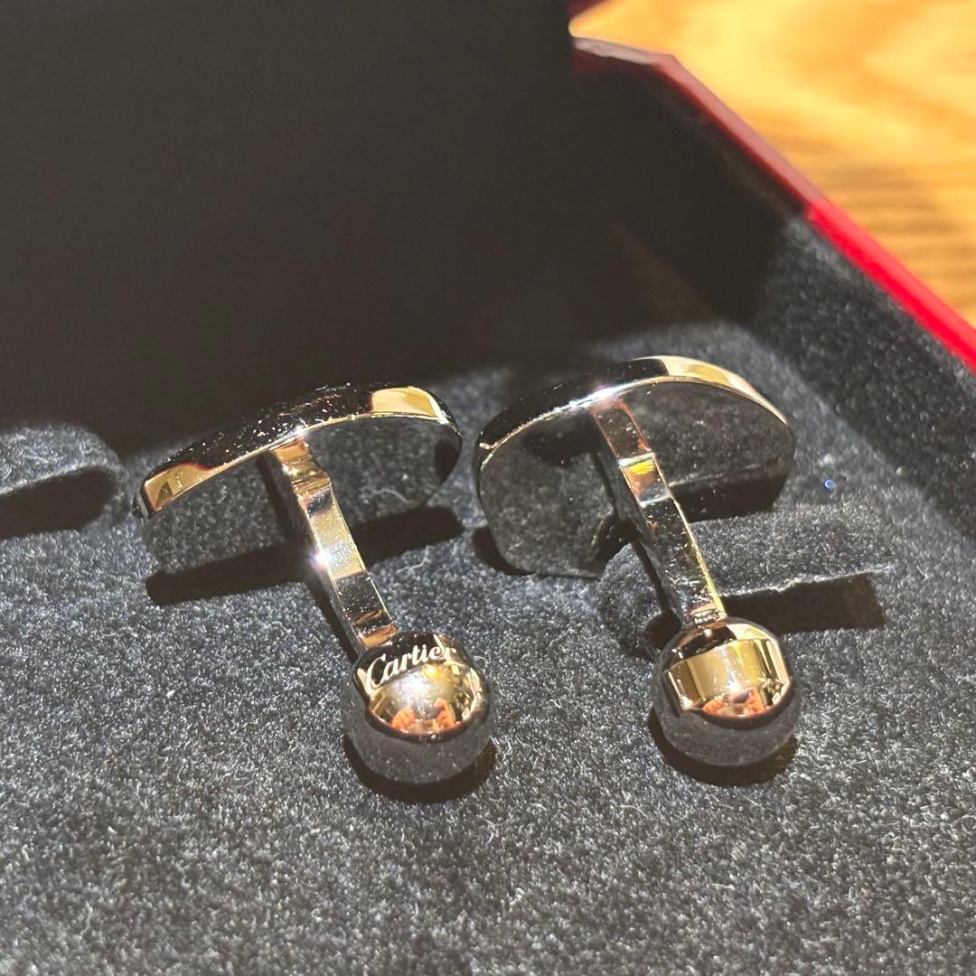 Cartier シルバー925 カフリンクス 専用ケース付き