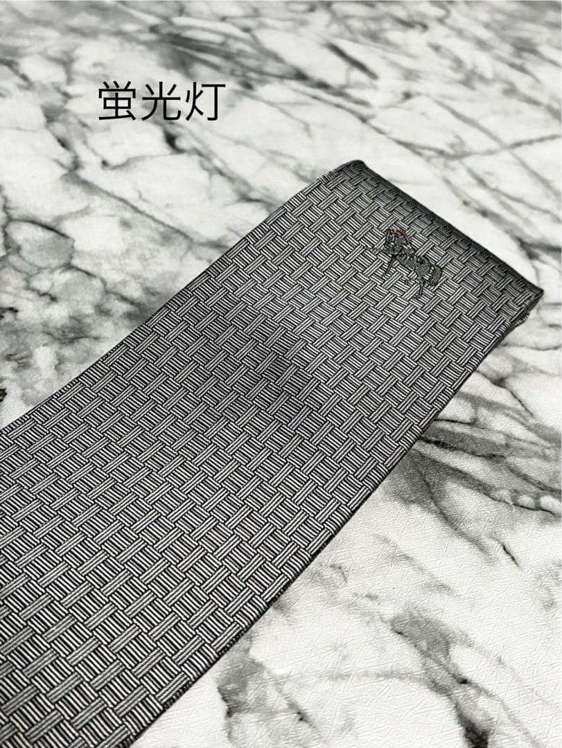 ✨クリーニング済✨エルメス　H柄 胸元ワンポイントホース刺繍ロゴ　ネクタイ