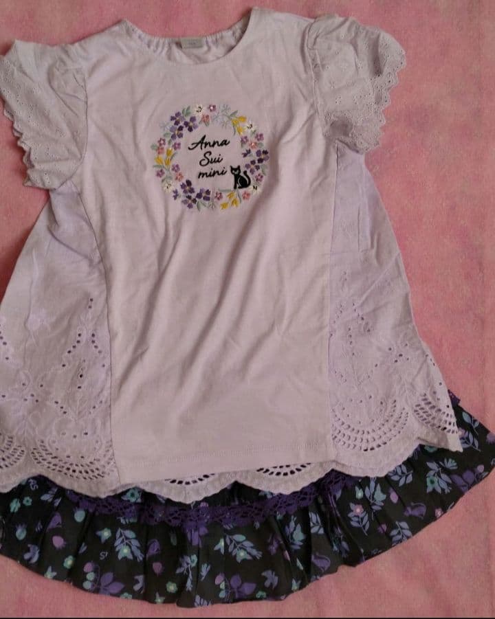 中古　アナスイミニ　トップス　半ズボン　ワンピース　140