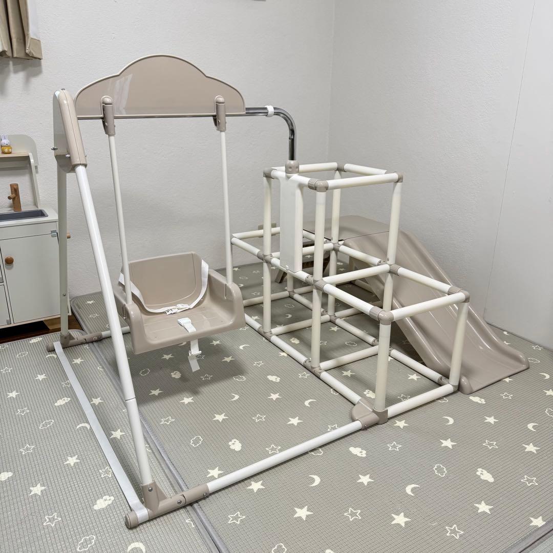 最終価格☆ おりたたみ　わんぱくスライダージム ブランコ付きDX