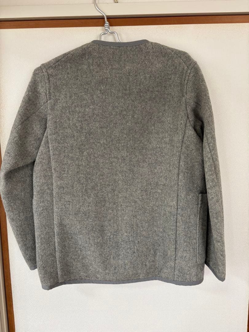 DANTON グレー ノーカラージャケット　 36サイズ