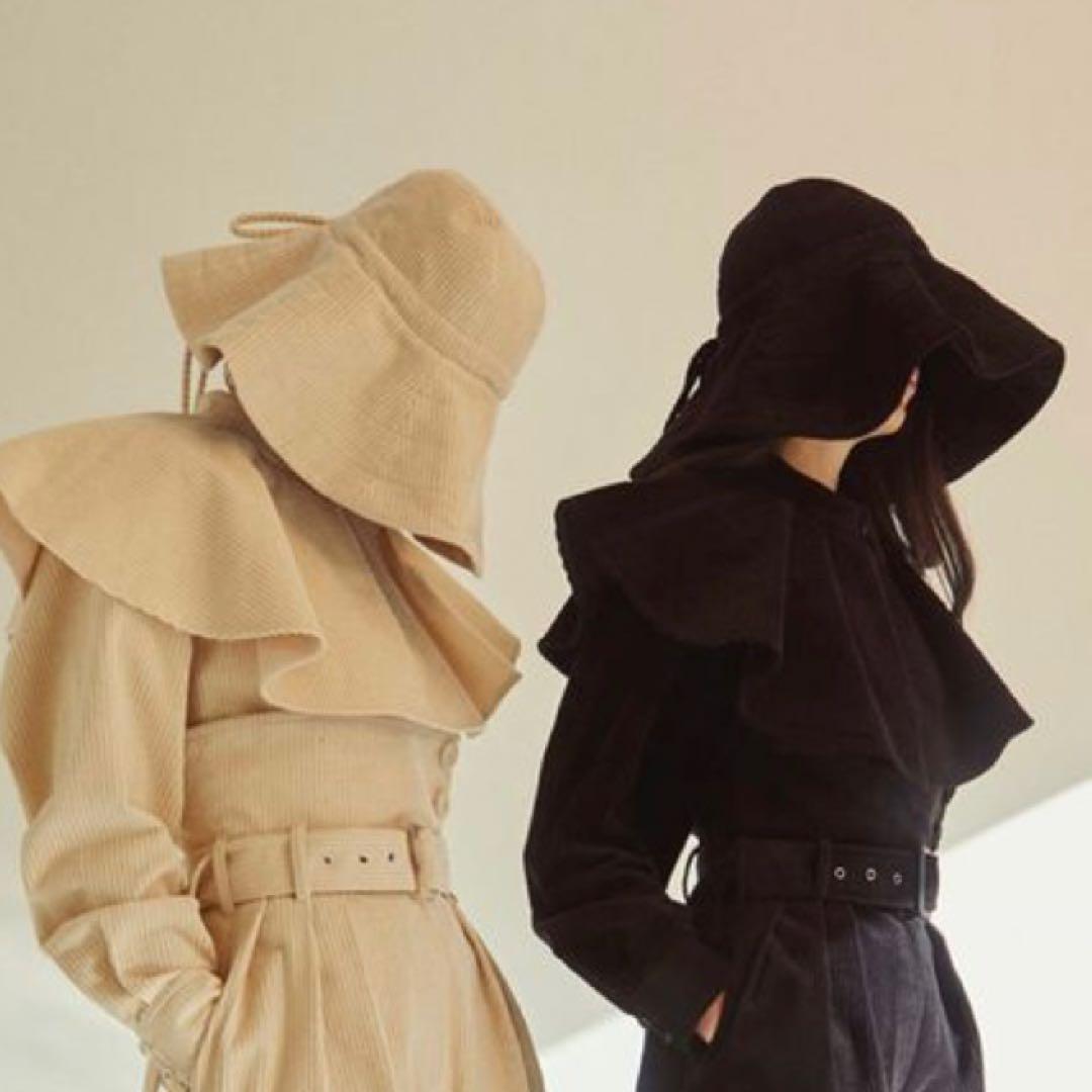 KIMHEKIMコーデュロイ ハット 黒