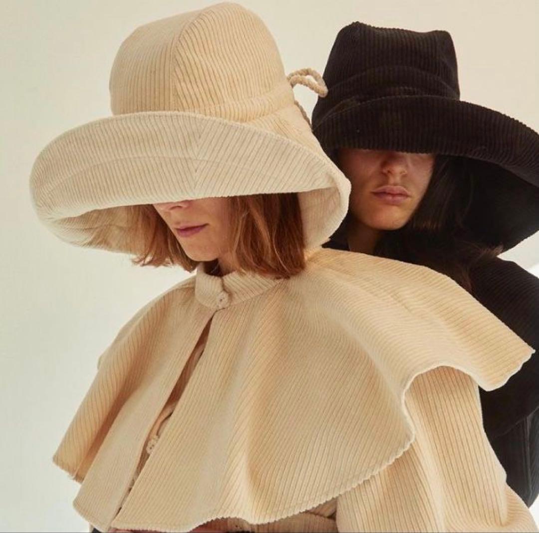 KIMHEKIMコーデュロイ ハット 黒