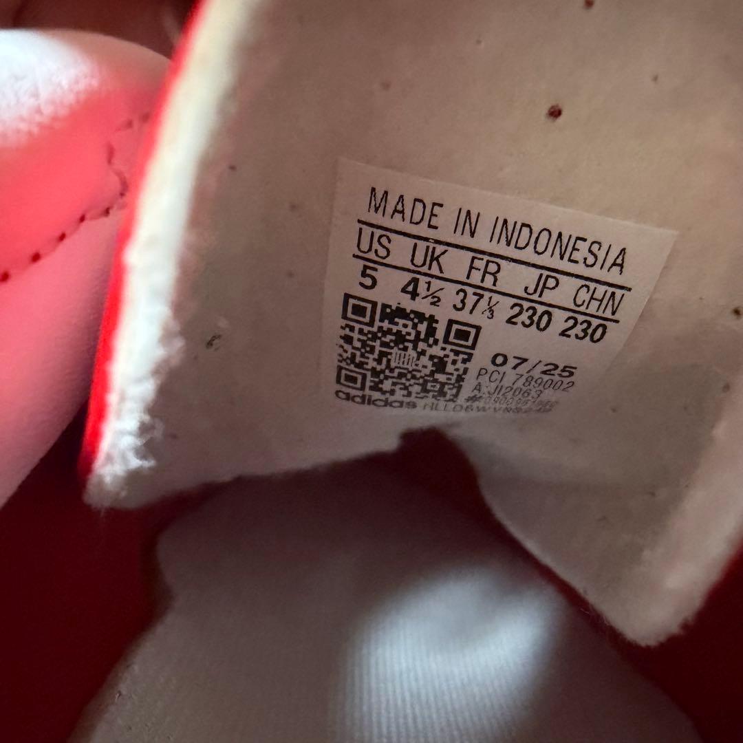 adidas アディダス Gazelle Indoor スニーカー 23cm 赤