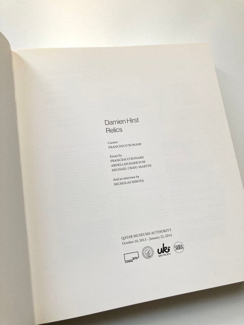 ダミアン・ハースト（Damien Hirst）「Relics（残存）」展図録