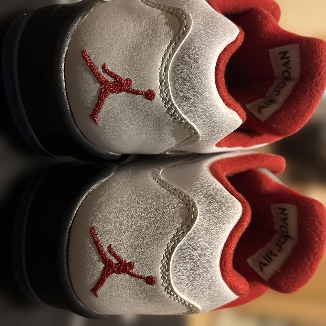 ナイキ エアジョーダン 5 ゴルフ ファイヤー レッド ホワイト