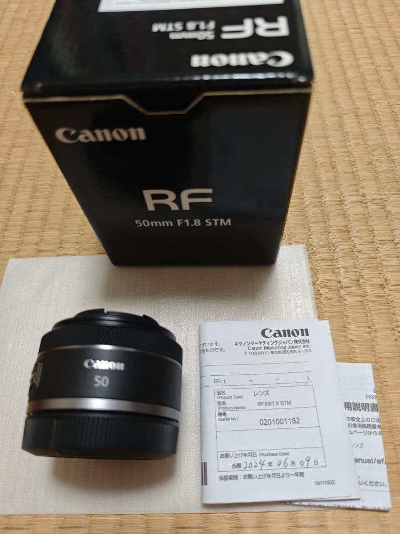 レンズ(単焦点) canon RF 50mm F1.8 STM