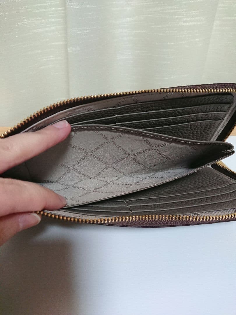 ペレボルサ レネットグッズ 薄型 長財布 スリムウォレット トープ